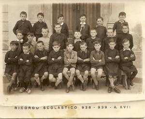 Scuola elementare di Condove - anno scolastico 1938/39 - Classe III