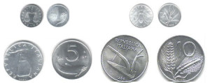 Alcune monetine degli anni 50